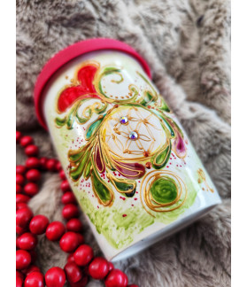 Termo hrneček s víčkem ŽIVOT JE DAR, DĚKUJI