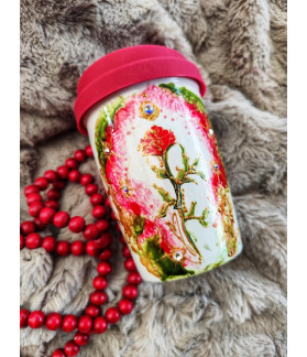 Termo hrneček s víčkem VĚŘÍM, MILUJI, ŽIJI