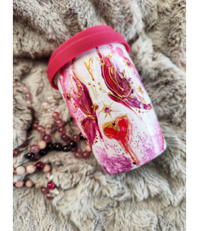 Termo hrneček s víčkem MILUJI ŽIVOT